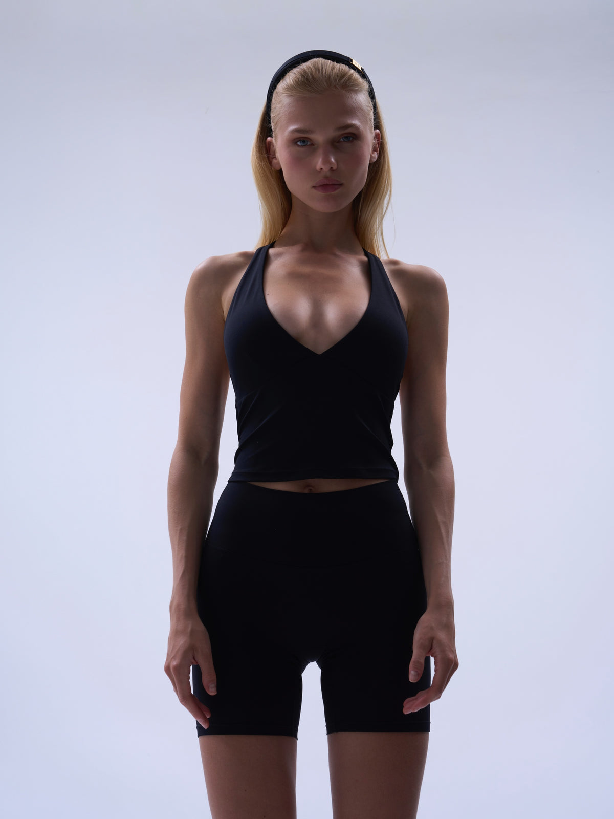 Second Skin Studio Halterneck Top Onyx
