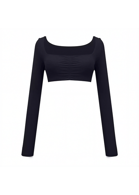 Second Skin Studio Long Sleeve Top Onyx
