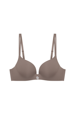 Second Skin Teardrop Push Up Bra Mushroom