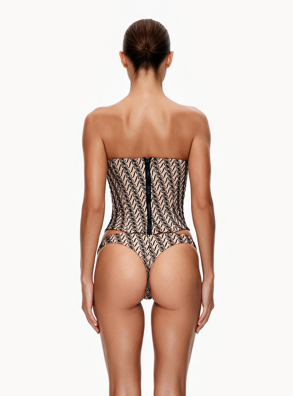Alizee Strapless Corset Nude