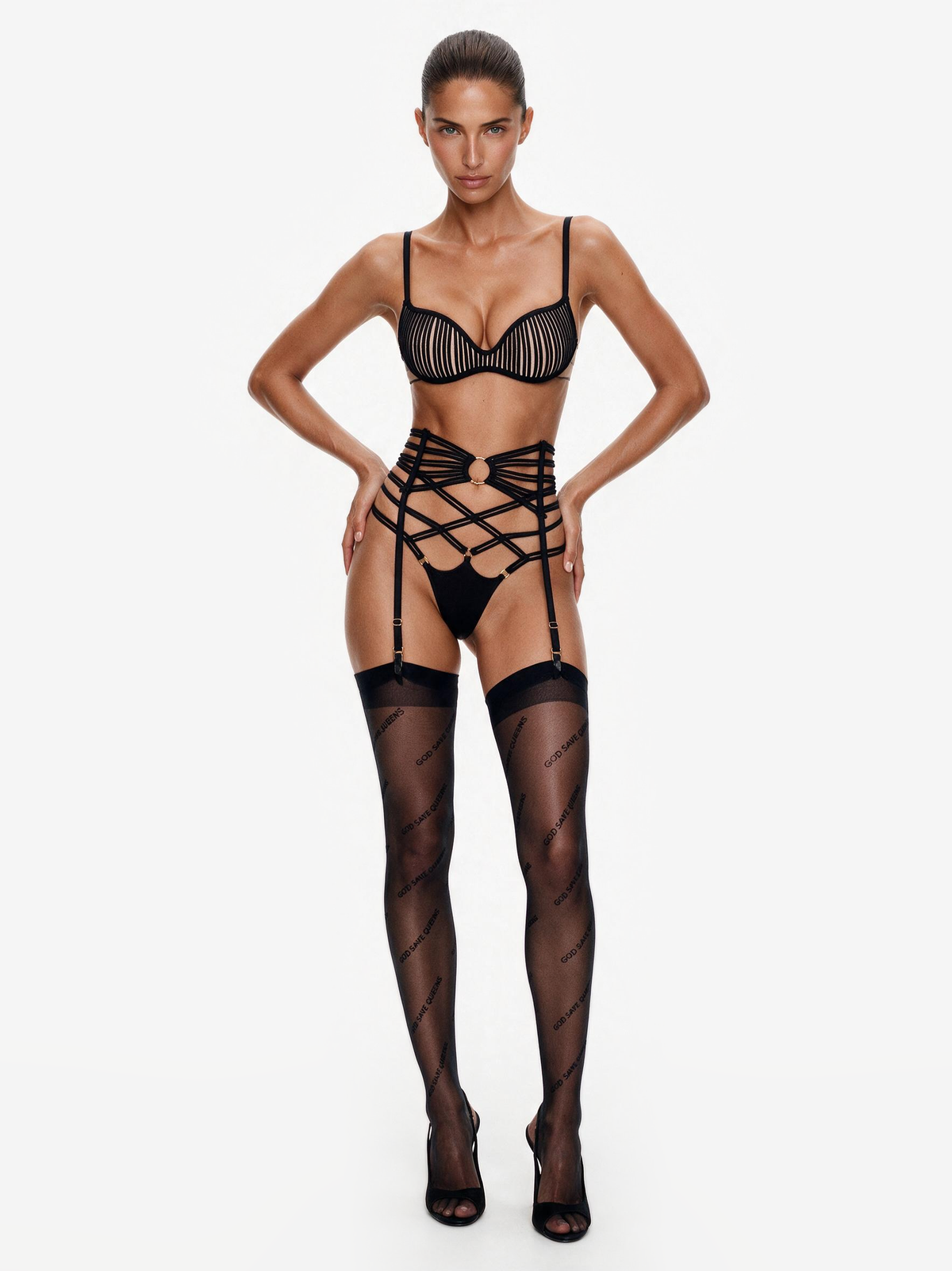 Giselle Suspender Black